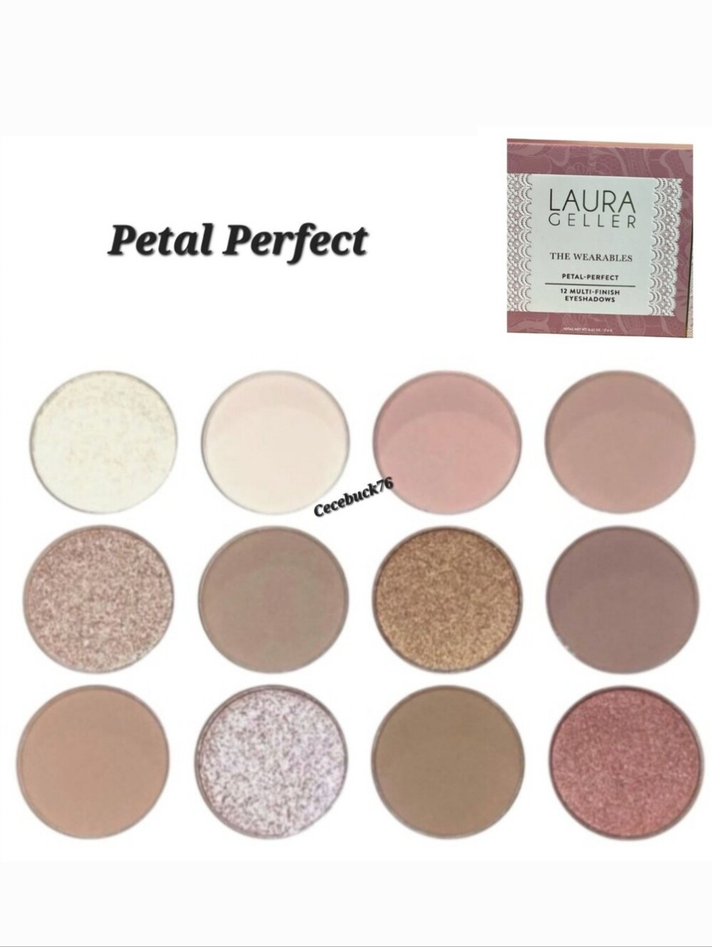 🌺Laura Geller Petal Perfect Eyeshadow Palette The Wearables: Petal Perfect